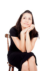 Image showing Woman on chair