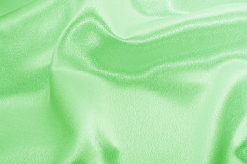 Image showing Green silk