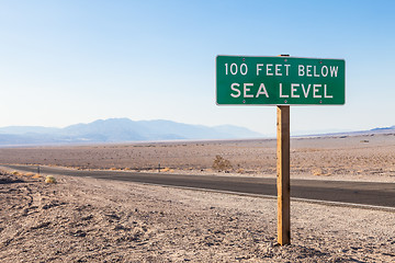 Image showing Below sea level