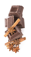 Image showing chocolate bars with its ingredients