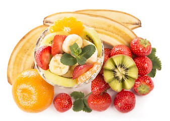 Image showing fresh fruits salad