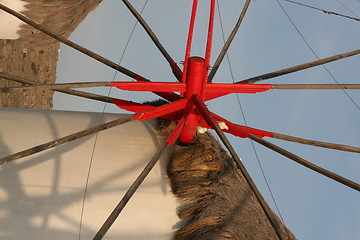 Image showing windmills in myconos