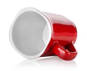 Image showing Red teacup