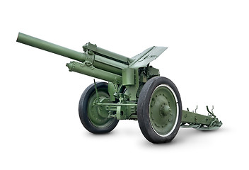 Image showing Old green cannon