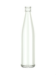 Image showing Empty bottle for water or beer isolated on white