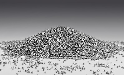 Image showing pile of metallic beadlets