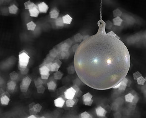 Image showing iridescent Christmas bauble