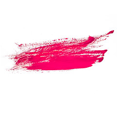 Image showing red pink watercolors spot blotch isolated