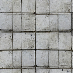 Image showing seamless gray wallpaper wall old texture stone with crack backgr