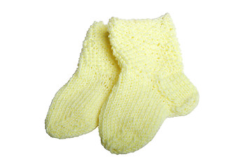 Image showing Baby-Socks - yellow