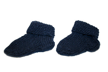 Image showing Blue Baby-Socks