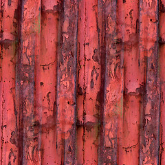 Image showing old iron red background texture with rust and scuffed wallpaper