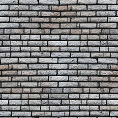 Image showing seamless decorative, brick, gray wall background grunge fabric a