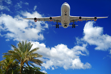 Image showing Plane at exotic destination