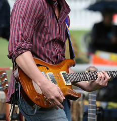 Image showing Electric Guitar Player