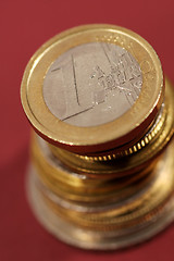 Image showing Euro coins