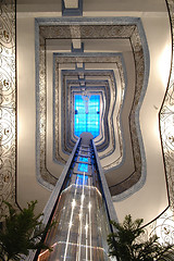 Image showing Moving elevator