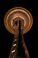 Image showing Spaceneedle from below