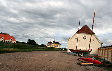 Image showing Old Danish buildings