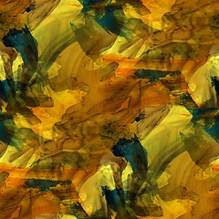 Image showing art yellow, blue seamless texture watercolor