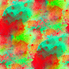 Image showing green red seamless art macro texture watercolors background