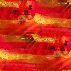 Image showing seamless painting red yellow orange watercolor