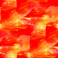 Image showing seamless abstract art red, yellow texture watercolor, wallpaper