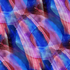 Image showing abstract purple, blue spring pattern watercolor seamless art mac