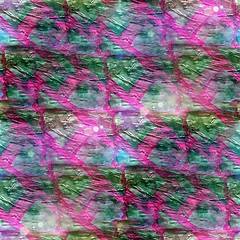 Image showing sunlight pink, blue, ornament grunge texture, watercolor seamles