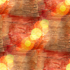 Image showing bokeh wallpaper background red brown watercolor art seamless tex