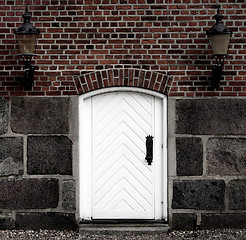 Image showing Back-entrance to a Danish castle