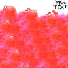 Image showing background art hand red watercolour brush texture isolated