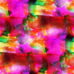 Image showing watercolor background red, green, yellow