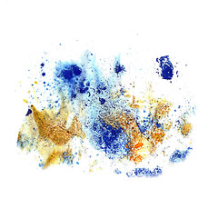 Image showing blots and stains blue texture