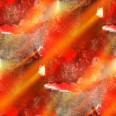 Image showing sunlight watercolor brush abstract art red black artistic isolat