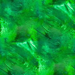 Image showing green seamless art macro texture watercolors background