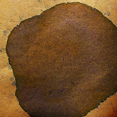 Image showing watercolor abstract background paint color blob brown design spl