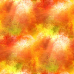 Image showing yellow, orange paint hand background art seamless wallpaper wate