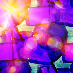 Image showing sunlight blue, purple seamless watercolor abstract background pa