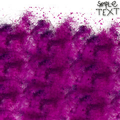 Image showing background hand purple watercolour brush texture isolated