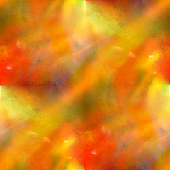 Image showing sunlight red yellow green spot color macro blotch texture isolat