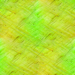 Image showing artist art background yellow green hand watercolour brush textur