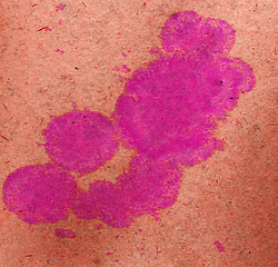 Image showing watercolor old abstract pink paint background color blob design 