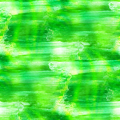 Image showing raster watercolor seamless green texture background abstract col