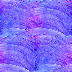 Image showing artist background hand watercolour blue brush texture wallpaper