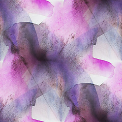 Image showing seamless cubism purple abstract art Picasso texture watercolor w