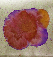 Image showing watercolor brown purple old retro abstract paint background colo