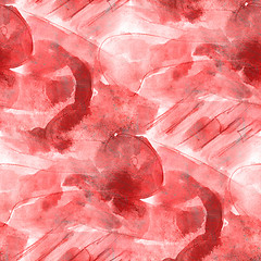 Image showing art watercolor red background, seamless paint background , textu