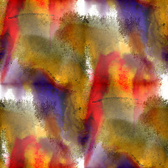 Image showing art brown, red, purple avant-garde background hand paint seamles