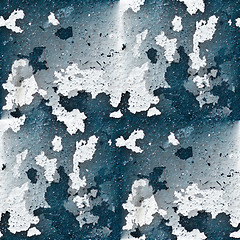 Image showing blue white wall texture paint and abstraction